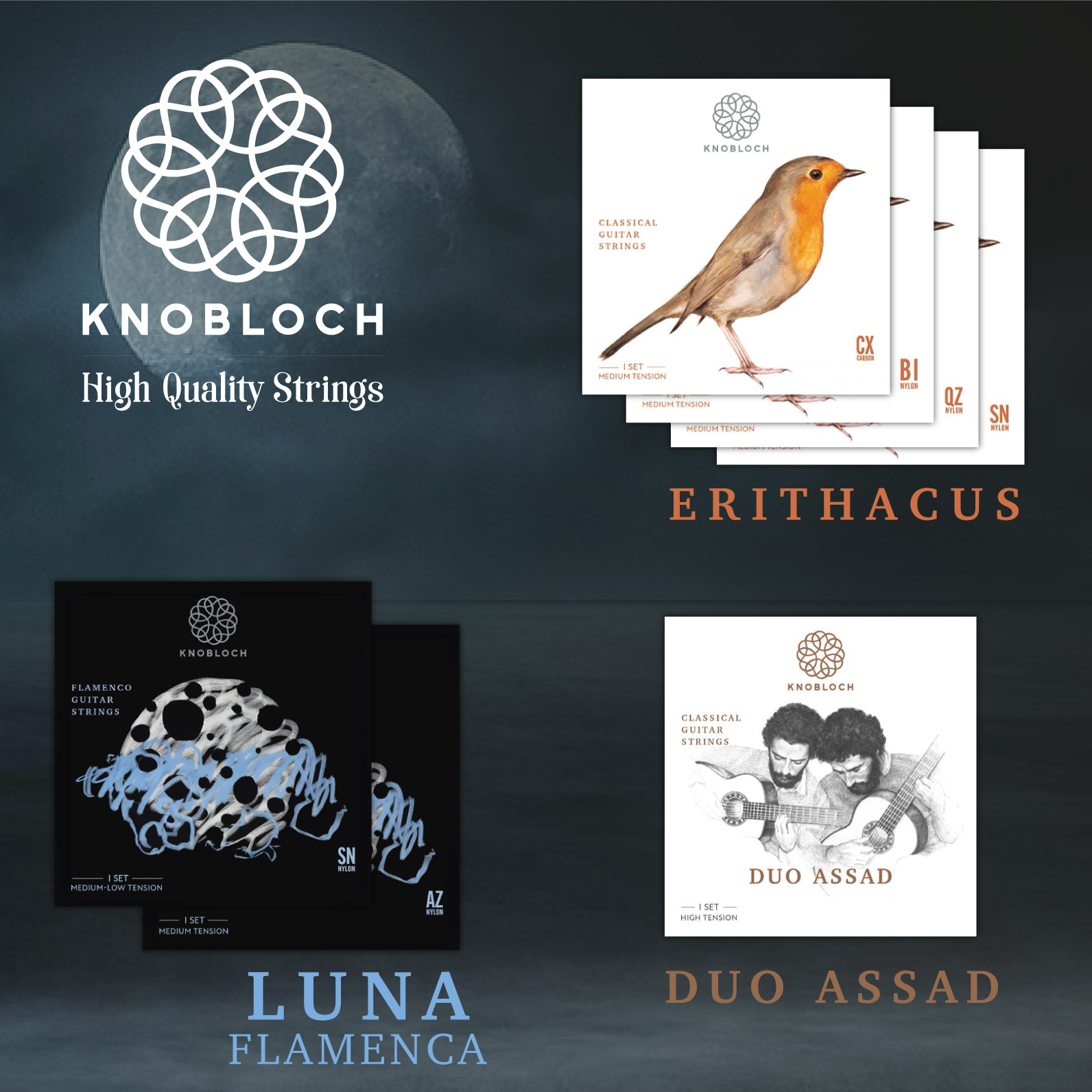 KNOBLOCH STRINGS THE ART OF VIBRATION LDN33.5 Luna Flamenca Double KNOBLOCH STRINGS THE ART OF VIBRATION LDN33.5 Luna Flamenca Double